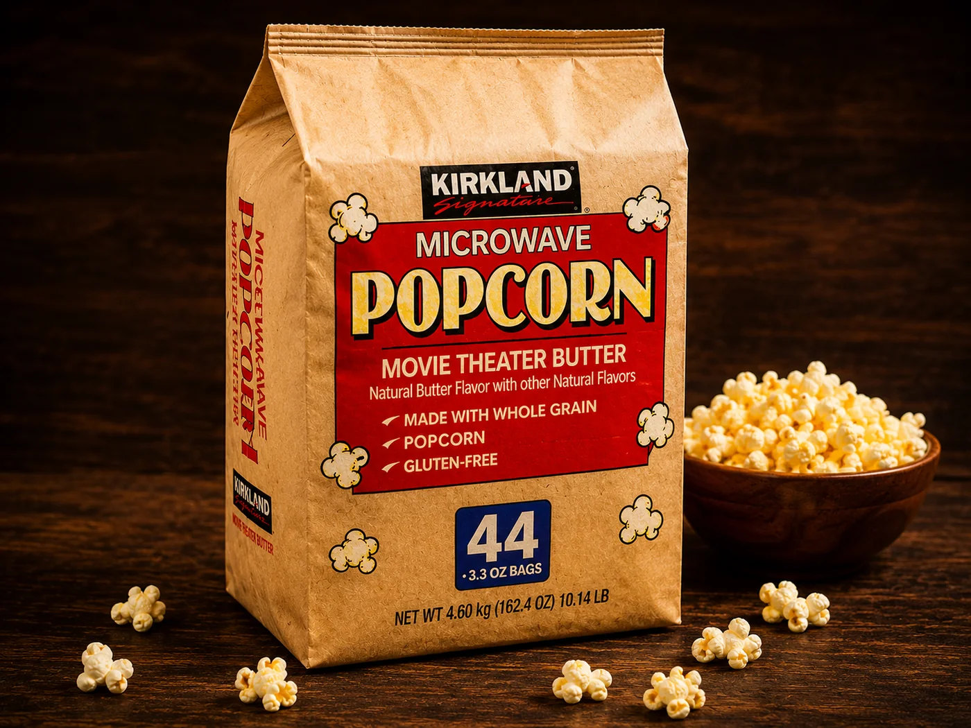 Palomitas Kirkland recién preparadas